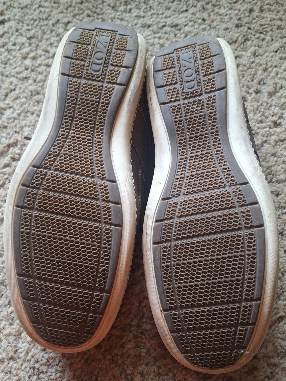 Izod Men's Brown Casual Boat Shoes 10.5